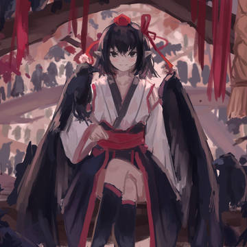 天狗が見ている