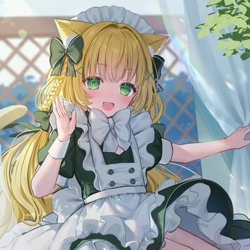 毎朝起こしに来てくれる新人猫メイドちゃん