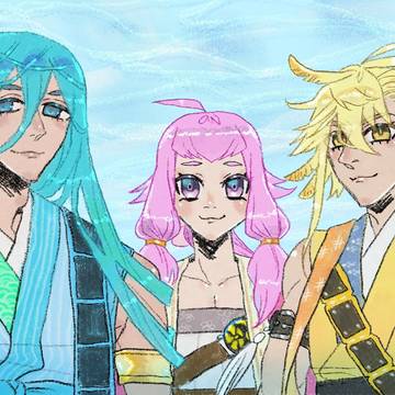 初描き琉球刀練習