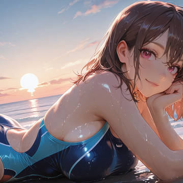 波打ち際の競水