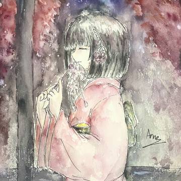 「遊里に咲し朱殷の桜よ」