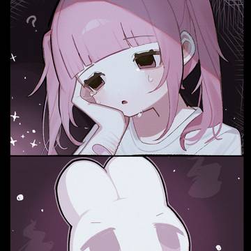 女の子とうさぎさん③