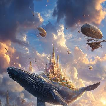 幻想風景シリーズ⑧：クジラの街