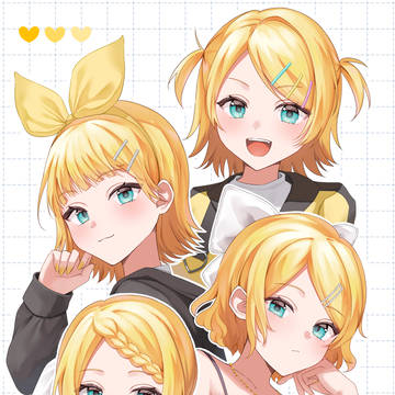 リンちゃんヘアアレンジ