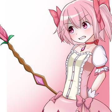 キレ顔まどか
