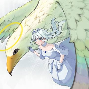 神鳥と世界を白く染める