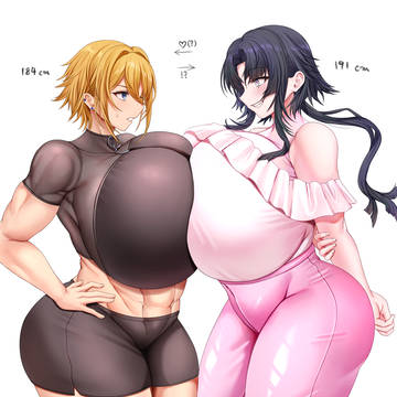 爆乳高身長百合💥