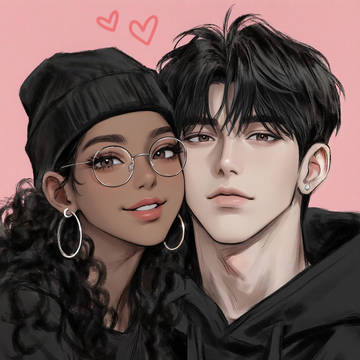 👩🏿🧑🏻💕✨
