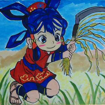 稲刈り