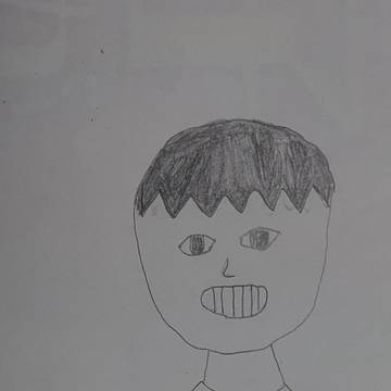 小学五年生の頃に版画で描いた絵を再現