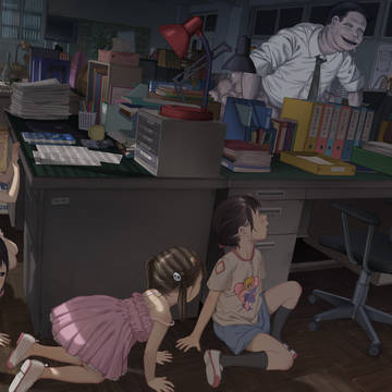 夜の職員室