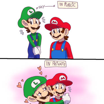 Luigi in public VS Luigi in priv