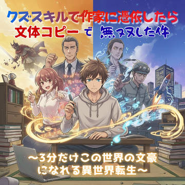 クズスキルで作家に憑依したら、文体コピーで無双した件