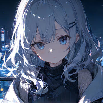 Girl in the Neon Night