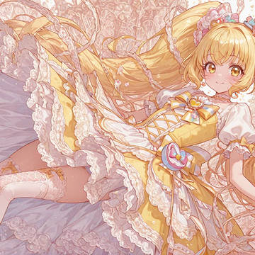 ボリュームフリル(プリキ◯ア風)