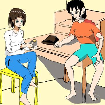 休憩中
