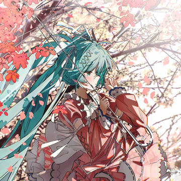 桜の雨です