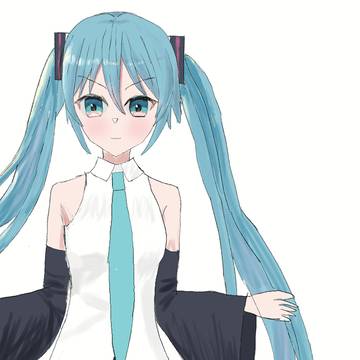 正面顔初音ミク