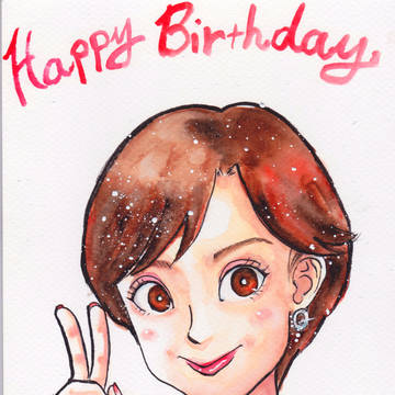 Maiさんこと吉川茉絵さん似顔絵