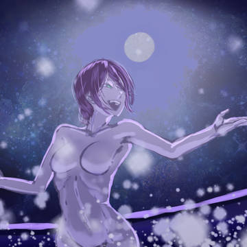 In the pool