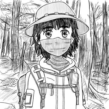 AIに生成してもらった画像を元に描いたオリジナルキャラ