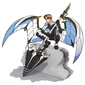 Takumi in a AE86 combat suit