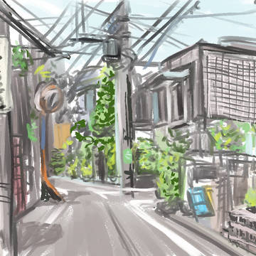 背景ドローイング