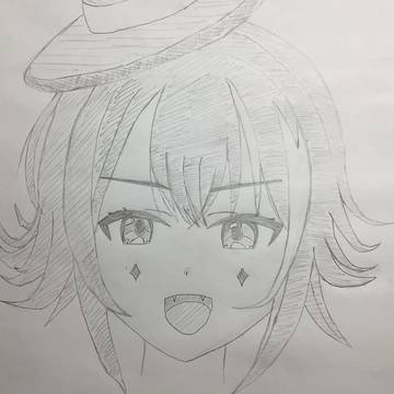 月村手毬描いた
