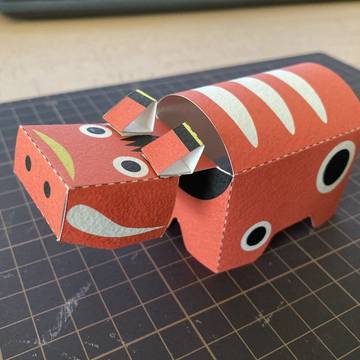 【ペーパークラフト】あかべこ