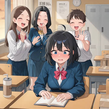 寝坊した朝。