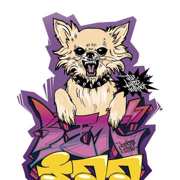 漢字グラフィティ狂犬チワワ