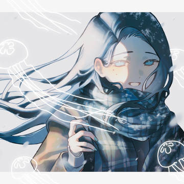 海と月と雪