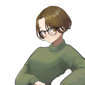 メガネ女子