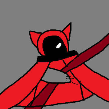 (雑描き)赤い謎のポケモン