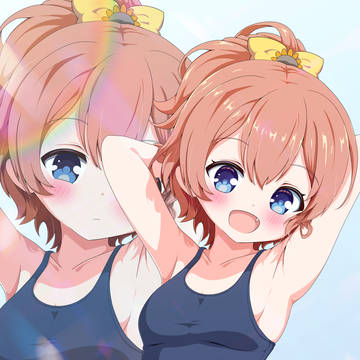 日向千夏、スク水