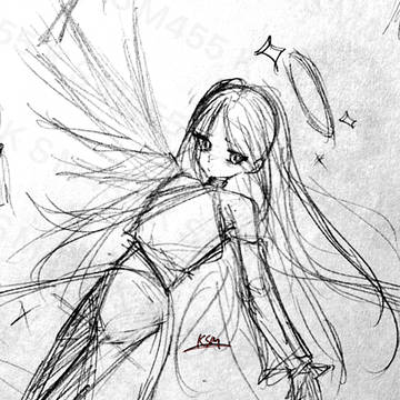 片翼天使と手長ちゃん