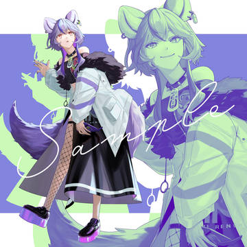 【仕事絵】深狼れんげ様立ち絵イラスト