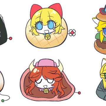 拟人化⚠️饭团可爱……🍙🍙🍙