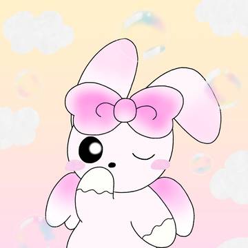 天使のリボンウサギ