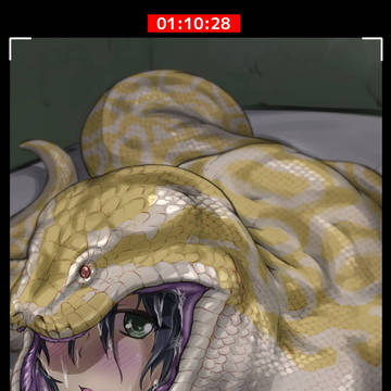 ヘビ呑み撮影