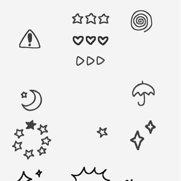 記号 手書き系 Instagramで使えるGIF