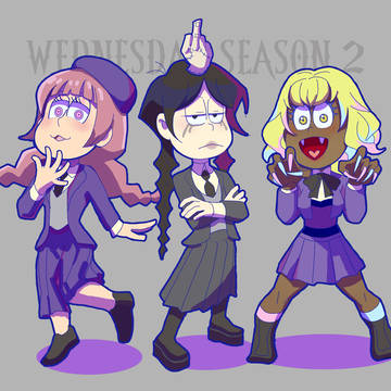 Osomatsu x Wednesday crossover