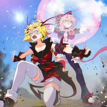 各々の防御手段をとる怪獣少女