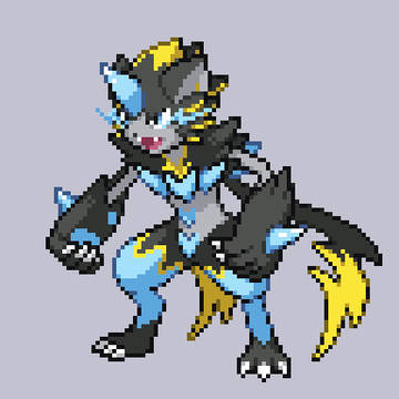 【ポケモンBW風ドット絵】メガゼラオラ