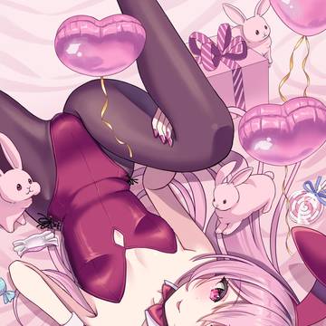 ウサギの魔女(ピンク)