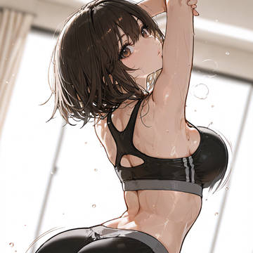 トレーニング中の彼女はなんかちょっぴりエロいと思う