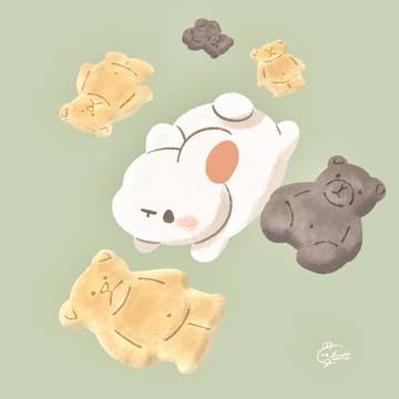 くまさんのビスケットとうさぎ