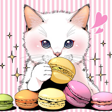 マカロン猫