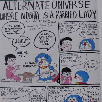 Nobita is a married lady
