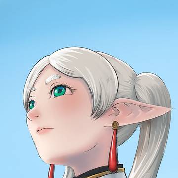 Frieren Looking Up